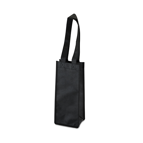 1 Bottle Non Woven Tote in Black