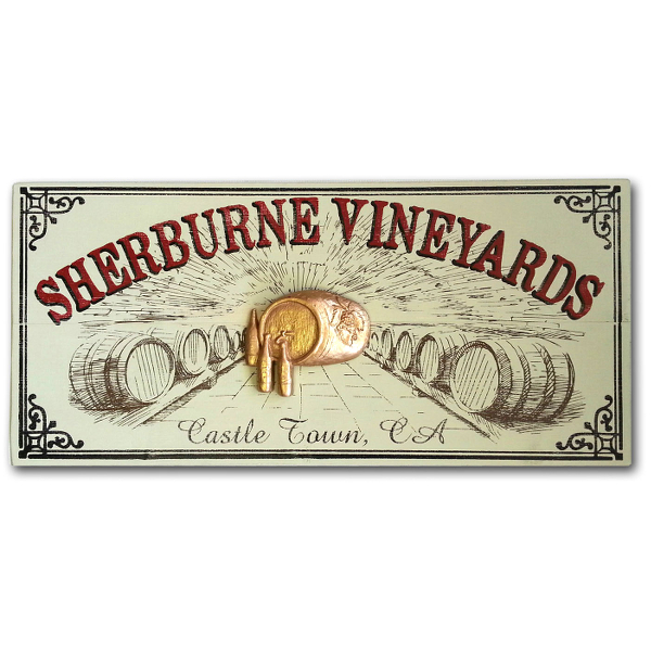 Personalized Vineyard Plank Sign