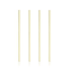 Belmont: Wide Gold Cocktail Straws (Set of 4)