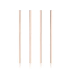 Summit: Wide Copper Cocktail Straws (Set of 4)