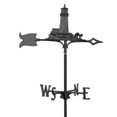 30" Lighthouse Weathervane, Black