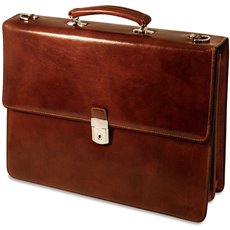 Sienna Double Gusset Flapover with Key Lock