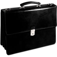 Sienna Triple Gusset Flapover with Key Lock