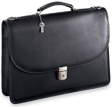 Platinum Wide Gusset Flap with Key Lock