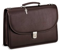 Platinum Dble Gusset Flap with Key Lock