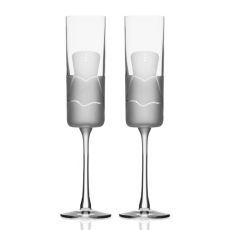 Wedding Cheers Series 2 (dress/dress) Champagne Flute 5.75 oz Set of 2