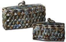 Uttermost Neelab Ceramic Containers, Set/2