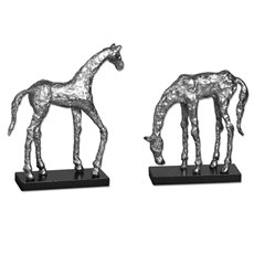 Uttermost Let's Graze Horse Statues, S/2