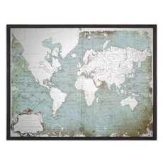 Uttermost Mirrored World Map