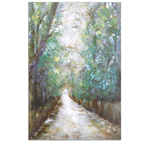 Uttermost Greenway Hand Painted Art