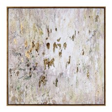 Uttermost Golden Raindrops Modern Abstract Art