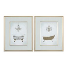 Uttermost Gilded Bath Prints S/2