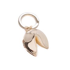 Gold Plated Fortune Cookie Box Key Ring