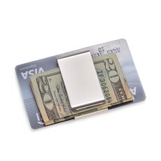 Silver Plated Twin Slot Money Clip