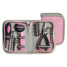 23 pc Tool Set in Pink Canvas Case