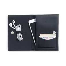 Black Ballistic Nylon Travel Charger Case and Accessories Pouch