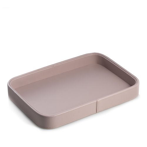 Light Purple Open Face Leatherette Valet Tray