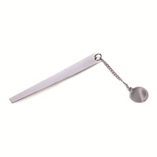 Chrome Plated Book Mark with Charm