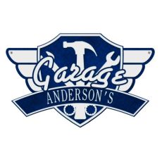 Garage Wing, Dark Blue/Silver, Dark Blue/Silver