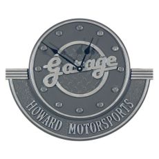Personalized Garage Clock , Pewter/Silver