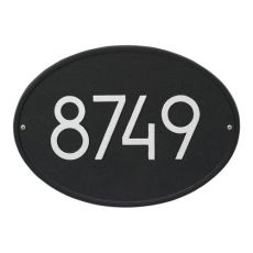 Hawthorne Modern Personalized Wall Plaque, Black/Silver