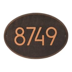 Hawthorne Modern Personalized Wall Plaque, Oil Rubbed Bronze