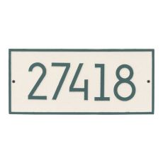 Hartford Modern Personalized Vertical Wall Plaque, Coastal Green