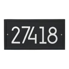 Rectangle Modern Personalized Wall Plaque, Oil Rubbed Bronze