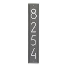 Vertical Modern Personalized Wall Plaque , Black/Silver