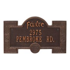Failte Plaque, Black Gold