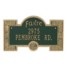 Failte Plaque, Bronze Gold