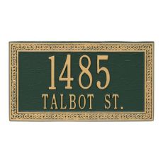 Celtic Cornerstone Plaque, Green Gold