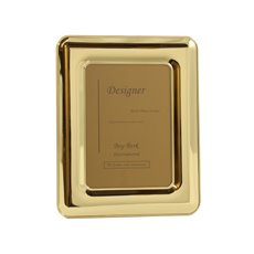 Brass 4x6 Picture Frame with Easel Back