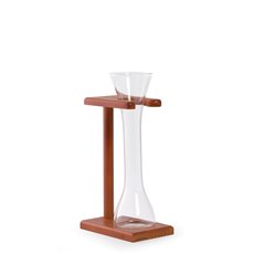 Quarter Yard of Ale Glass with Wooden Stand, 12oz