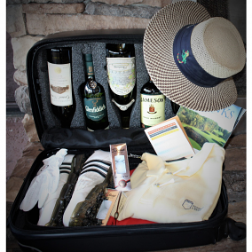 VinGardeValise Piccolo 5 Bottle Hardside Wine Luggage