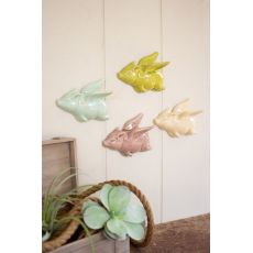 Ceramic Flying Pigs Set of 4