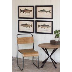 Trout Prints Under Glass Set of 4