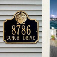 Scallop Shell Address Plaque