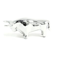 Chrome Plated Bull Paperweight