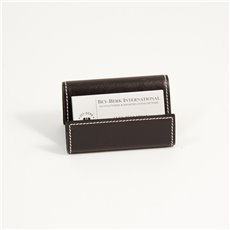 Coco Brown Leather Business Card Holder