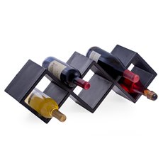 Black Leather Rack for Wall or Desk Top