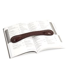 Brown Croco Leather Book Weight