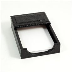 Black Croco Leather 4x6 Memo Holder