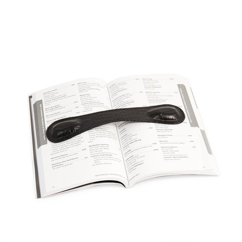 Black Croco Leather Book Weight