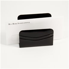 Black Leather Letter Rack