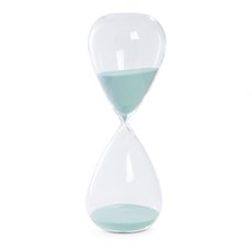 90 Minute Crystal Sand Timer with Light Blue Sand