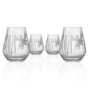 Dragonfly White Wine Tumblers (set of 4)