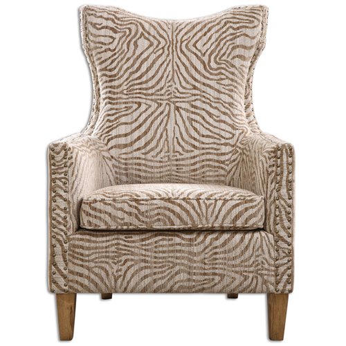Uttermost Kiango Animal Pattern Armchair