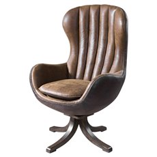 Uttermost Garrett Mid-century Swivel Chair