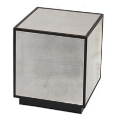 Uttermost Matty Mirrored Cube Table